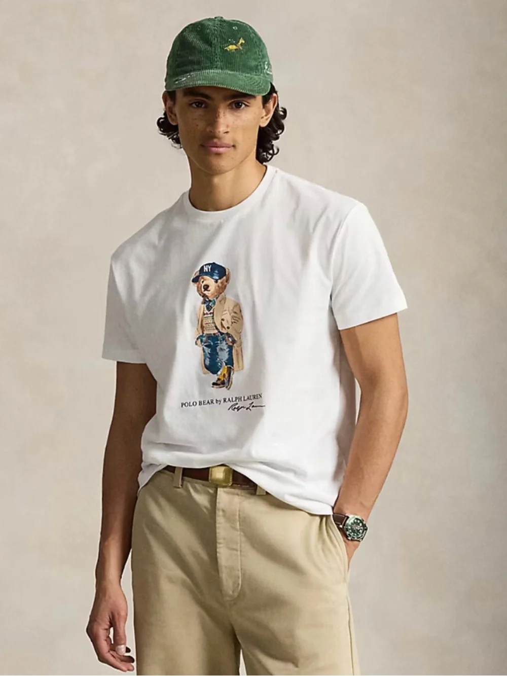 NWT Polo Ralph Lauren Men’s Classic Fit Polo Bear Jersey T-Shirt. White. Sz: 2XL
